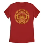 Juniors' Battlestar Galactica Colonial Fleet Badge Tee, Girl's, Size: XL, Red