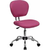 Ebern Designs Thiam Mesh Task Chair Upholstered/Mesh in Gray/Pink, Size 37.5 H x 23.5 W x 25.5 D in | Wayfair 62464F178AD5425086D89C29B312D8DB