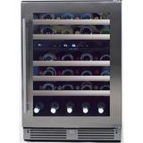 XO Appliance 46 Bottles Dual Zone Built-In Wine Refrigerator in Gray, Size 34.125 H x 23.25 W x 23.875 D in | Wayfair XOU24WDZGSR