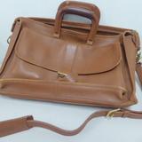 Coach Other | Coach Saddle Leather Computer Briefcase | Color: Tan | Size: Os