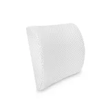 SensorPEDIC Conforming Memory Foam Lumbar Back Support Pillow, White