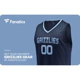 Memphis Grizzlies Fanatics eGift Card ($10 - $500)