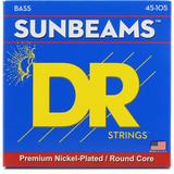 DR Strings NMR-45 Sunbeams Nickel-Plated Bass Guitar Strings - .045-.105 Medium