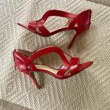 Nine West Shoes | Sexy Bright Red Nine West High Heeled Sandal | Color: Red | Size: 6