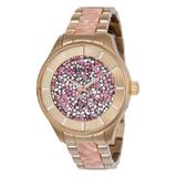 Invicta Women's Watches - Rose Goldtone & Pink Crystal Angel Bracelet Watch