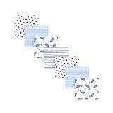 Hudson Baby Boys' Receiving and Stroller Blankets Narwhal - Blue & White Narwhal Receiving Blanket Set