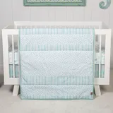 Trend Lab Taylor 3-Piece Crib Bedding Set, Turquoise/Blue