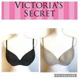 Victoria's Secret Intimates & Sleepwear | 2 Victorias Secret 36d Lined Demi Bras | Color: Black/Purple | Size: 36d
