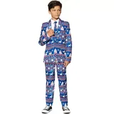 Boys 4-16 Suitmeister Blue Nordic Christmas Suit, Boy's, Size: 4-6