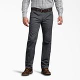 Dickies Men's X-Series Flex Regular Fit Straight Leg 5-Pocket Pants - Rinsed Charcoal Gray Size 42 30 (XD831)