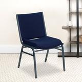 Flash Furniture Hercules Series Armless Heavy Duty Dot Fabric Stackable Chair Metal/Fabric in Blue, Size 31.25 H x 19.75 W x 19.75 D in | Wayfair