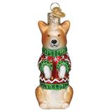 Old World Christmas Corgi Hanging Figurine Ornament Glass in Brown, Size 1.5 H x 1.75 W x 3.5 D in | Wayfair 12558