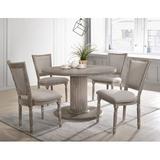 Ophelia & Co. Futch 5 Piece Dining Set Wood/Upholstered Chairs in Brown/Gray, Size 30.0 H in | Wayfair ECF9DC89800447A1BF9E423817895A67