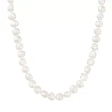 "14k Gold Baroque Freshwater Cultured Pearl Necklace, Women's, Size: 18"", White"