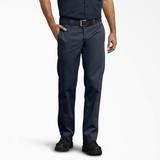 Dickies Men's Slim Fit Straight Leg Work Pants - Dark Navy Size 36 X 34 (WP873)