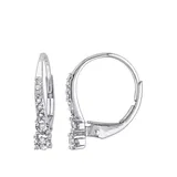 Belk & Co Women's 1/3 ct. t.w. Diamond Drop Earrings in 10k White Gold