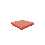 Cover for Ottoman Cushions 4 inches thick in Tangerine - TK Classics 010CK-OTTOMAN-TANGERINE