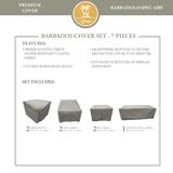 BARBADOS-07d Protective Cover Set, in Grey - TK Classics BARBADOS-07dWC-GRY
