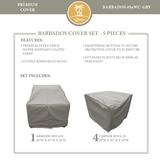 BARBADOS-05a Protective Cover Set, in Grey - TK Classics BARBADOS-05aWC-GRY