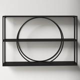 AllModern Morales 3 Piece Accent Shelf Wood in White/Black/Brown, Size 24.0 H x 36.0 W x 6.0 D in | Wayfair D7E021D8A2EA4ED191EB70D3C3D7F53C
