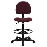 Offex Drafting Chair Upholste/Metal in Red, Size 38.25 H x 20.0 W x 20.0 D in | Wayfair OF-BT-659-BY-GG