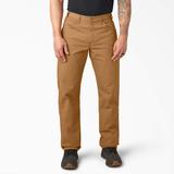 Dickies Men's Relaxed Fit Heavyweight Duck Carpenter Pants - Rinsed Brown Size 32 X 34 (1939)