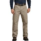 Dickies Men's Relaxed Fit Heavyweight Duck Carpenter Pants - Rinsed Desert Sand Size 42 32 (1939)