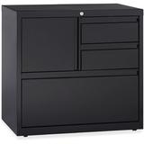 Lorell 3-Drawer Lateral Filing Cabinet Metal in Black, Size 28.0 H x 30.0 W x 18.63 D in | Wayfair 60933