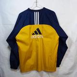 Adidas Jackets & Coats | Boys Youth Adidas Vintage V-Neck Pullover Size Xl | Color: Blue/Yellow | Size: Xlb