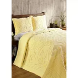 Better Trends Ashton 100 Percent Cotton Chenille Bedspread, Yellow, Twin