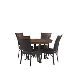 Powell Company Chambler 5 Piece Dining Set, Brown