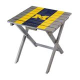 Imperial Gray Michigan Wolverines Folding Adirondack Table