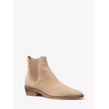 Michael Kors Lottie Suede Ankle Boot Natural 5