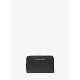 Michael Kors Small Pebbled Leather Wallet Black One Size