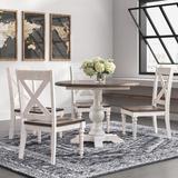 Greyleigh™ Traynor 5 Piece Extendable Dining Set Wood in Brown/Gray/White | Wayfair C3B6F3DFAAB94BB993BE419D29F11B0E
