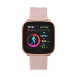 iConnect by Timex Active Women's Square Touchscreen Smart Watch - TW5M34400SO, Pink, Medium
