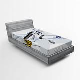East Urban Home Airplane Fitted Sheet Microfiber/Polyester in Gray, Size Twin XL | Wayfair F0E5CD8836004D79A13BC1304AA9E731