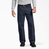 Dickies Men's Relaxed Fit Sanded Duck Carpenter Pants - Rinsed Dark Navy Size 40 30 (DU336)