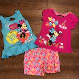 Disney Matching Sets | Toddler Girl 3 Piece Set | Color: Blue/Pink | Size: 3tg