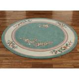 Elegant Floral II Round Rug, 7'6" Round, Peach