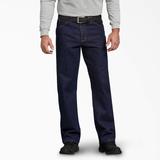 Dickies Men's Big & Tall Regular Straight Fit Jeans - Rinsed Indigo Blue Size 38 36 (9393)