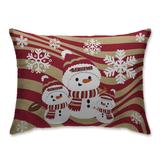 San Francisco 49ers 20'' x 26'' Holiday Team Snowman Bed Pillow