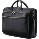 Samsonite Classic Leather Toploader Laptop Briefcase (Black) 126039-1041