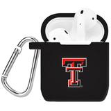 Black Texas Tech Red Raiders Silicone AirPods Case