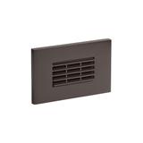 Louver 4 3/4" Wide Antique Bronze LED Landscape Step Light