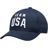 Youth Navy Team USA New Logo Solid Structured Adjustable Snapback Hat
