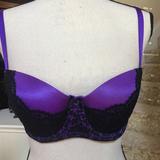 Victoria's Secret Intimates & Sleepwear | Blackpurple Victoria Secret Bra 34d | Color: Black/Purple | Size: 34d