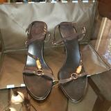 Gucci Shoes | Bamboo Brown Leather Gucci Heels | Color: Brown/Tan | Size: 8.5