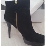 Nine West Shoes | Black Suede Ankle Boots | Color: Black | Size: 8