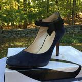 Nine West Shoes | Blue Suede Heels!!! | Color: Blue | Size: 7.5